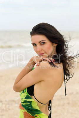 sexy young woman on the beach