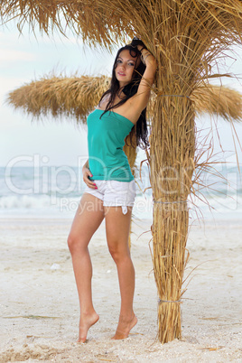 Young woman on a beach