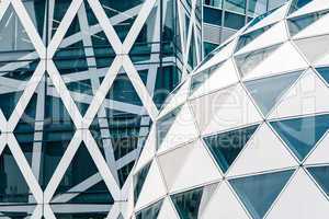 Modern architecture, made of glass and steel