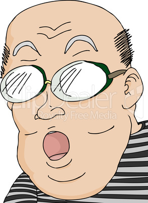 Shocked Man with Goggles