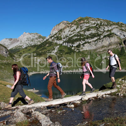 Wandern in den Bergen