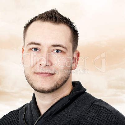 Friendly portrait of a young man