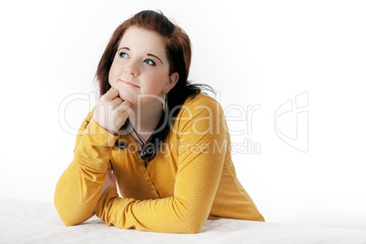 Thoughtful young woman Thoughtful young woman