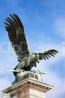 Turul Bird Statue in Budapest