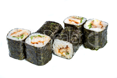 Sushi Roll on a white background