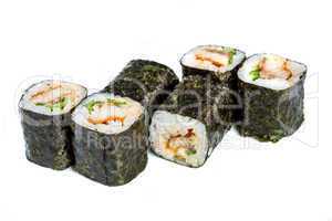 Sushi Roll on a white background