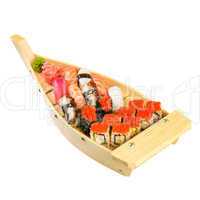 Sushi Roll on a white background