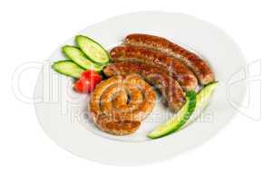 grilled meat sausages