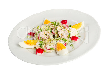 radish salad with egg