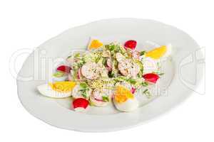 radish salad with egg