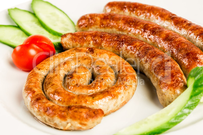 grilled meat sausages