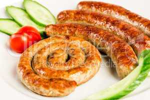 grilled meat sausages