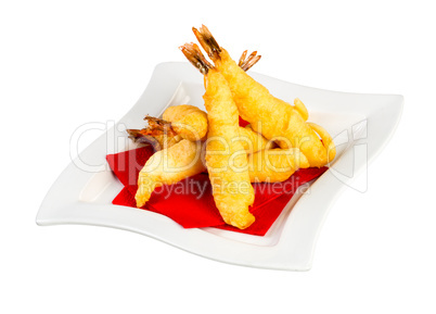 Prawns in batter