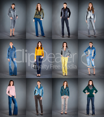 jeans collection lady's clothes