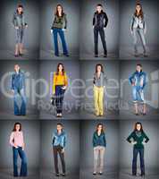 jeans collection lady's clothes