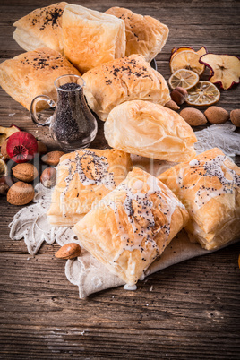 puff pastry with cinnamon sugar