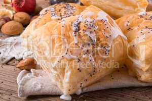 puff pastry with cinnamon sugar