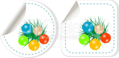 Christmas ball sticker set