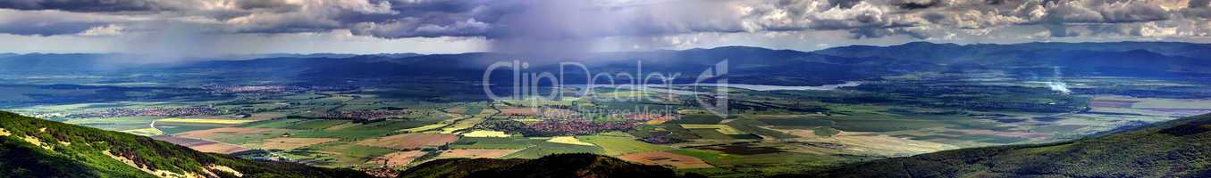 Valley Between the Mountains Panorama