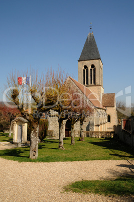 France, the church of Mareil sur Mauldre