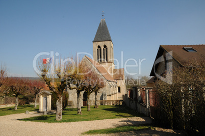 France, the church of Mareil sur Mauldre