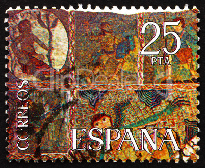 Postage stamp Spain 1980 Part of The Creation, Tapestry