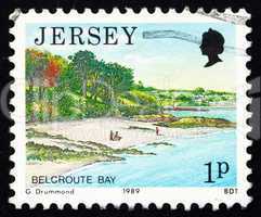 Postage stamp Guernsey 1989 Belcroute Bay, Scenic View