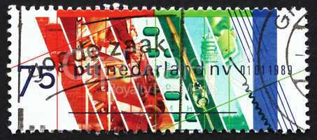 Postage stamp Netherlands 1989 Netherlands Postal Service
