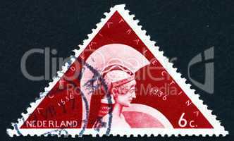 Postage stamp Netherlands 1936 Minerva