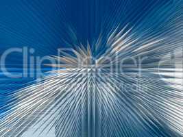Blue abstract background with sharp thorns
