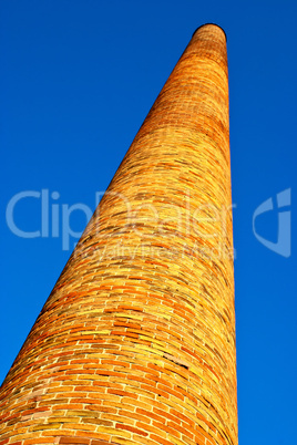 An old brick chimney