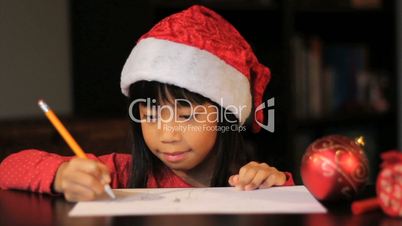 Cute Six Year Old Drawing Picture For Santa Claus