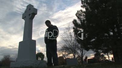 Man in Cemetery