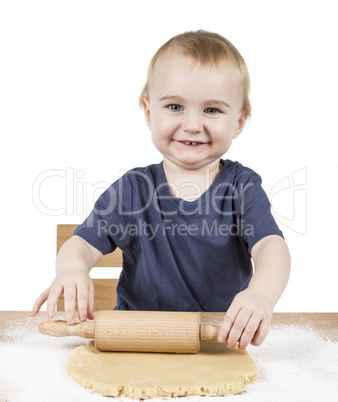 child making cookies