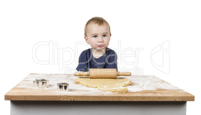 child making cookies