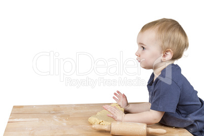 child making cookies