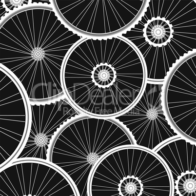 bicycle wheels pattern - sports background