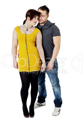 Loving couple standing