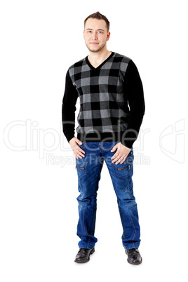 Young man standing casually