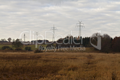 Pylons - natural landscape