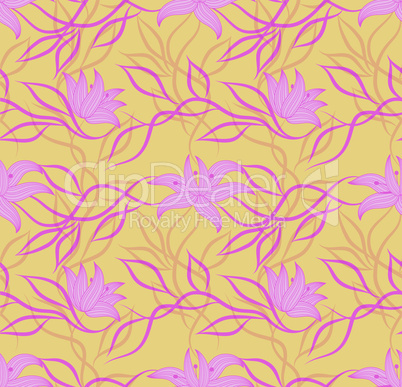 Art vector flower pattern