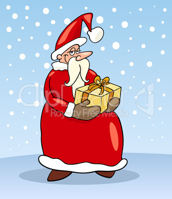 santa claus christmas cartoon illustration