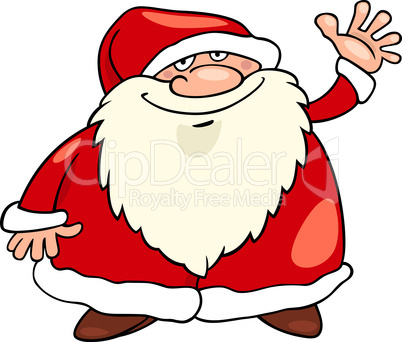 santa claus christmas cartoon illustration