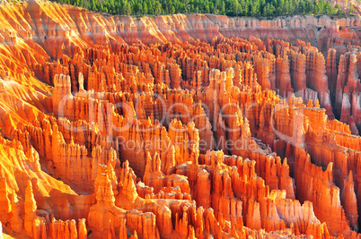 Formations at bryce canyon ampitheater