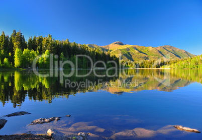 Serene lake Payton in Utah.