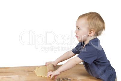 child making cookies