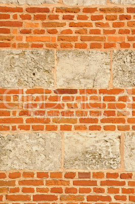 France, detail of an old wall in Normandie