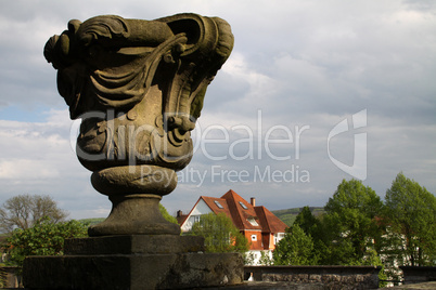 Steinvase am Schloss Bad Pyrmont