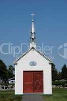 Quebec, the cemetery chapel of Lavaltrie