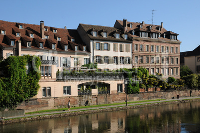 Alsace, old and historical district in Strasbourg